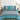 Boho Comforter Set Queen Size 8 Piece Bed in a Bag Bohemian Striped Bedding Quilt Set Aqua Paisley Floral Comforter and Sheet Set,Soft Microfiber Complete Bedding Sets for All Season - Grand Goldman