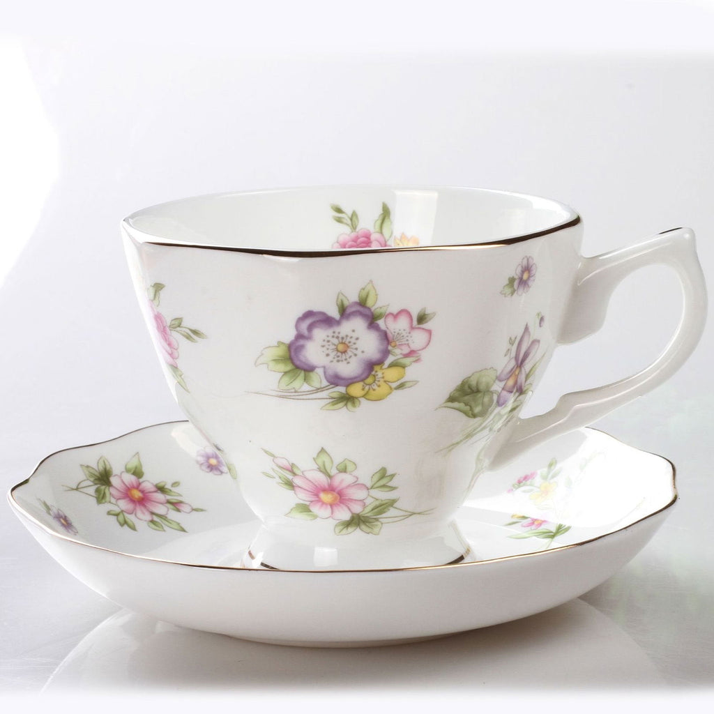 Bone China British Afternoon Tea Set Coffee Cups And Saucers - Grand Goldman