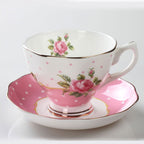 Bone China British Afternoon Tea Set Coffee Cups And Saucers - Grand Goldman