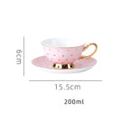 Bone China Coffee Cup Afternoon Tea Red Tea Cup Saucer Glass Water Stove Base - Grand Goldman