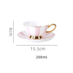 Bone China Coffee Cup Afternoon Tea Red Tea Cup Saucer Glass Water Stove Base - Grand Goldman