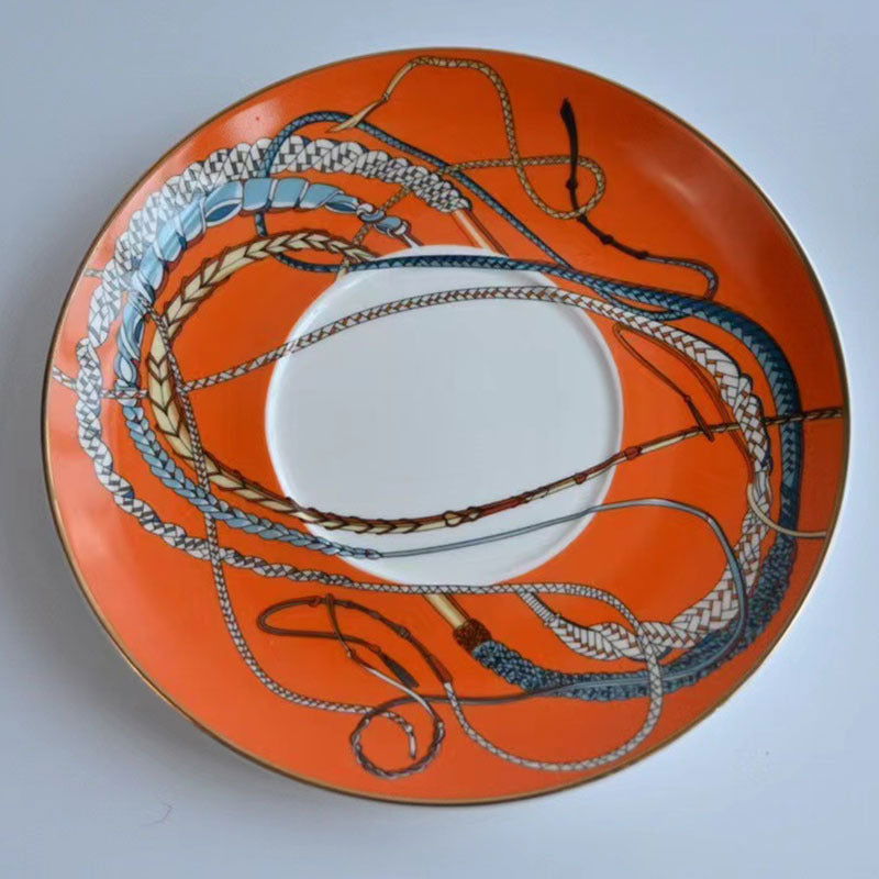 Bone China Coffee Cup And Saucer Suit - Grand Goldman