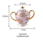 Bone China Coffee Cup Set Ceramic Phnom Penh Tea Set Cup With Spoon - Grand Goldman