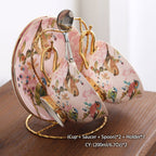 Bone China Coffee Cup Set Ceramic Phnom Penh Tea Set Cup With Spoon - Grand Goldman