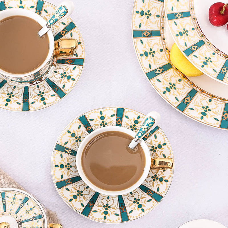 Bone China English Afternoon Tea Set - Grand Goldman