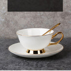 Bone China Gold-painted Coffee Cup And Saucer Afternoon Tea Tea Set - Grand Goldman