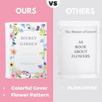 Book Vase, Acrylic Book Vase for Flowers, Book Flower Vase Clear, Book Shaped Vase, A Book About Flowers Vase, Modern Decorative Vase for Home, Office, Bedroom, Living Room, Dining Table - Grand Goldman