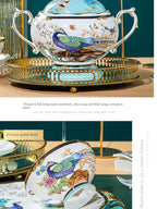 Bowl and Plate Set for Home Chinese Bone Porcelain Tableware Set Jingdezhen Ceramic Relocation High Quality Dinnerware Set - Grand Goldman