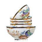 Bowl and Plate Set for Home Chinese Bone Porcelain Tableware Set Jingdezhen Ceramic Relocation High Quality Dinnerware Set - Grand Goldman