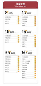 Bowl and dish set, ceramic tableware, powder gold, light luxury, hand-painted diamond bowl - Grand Goldman