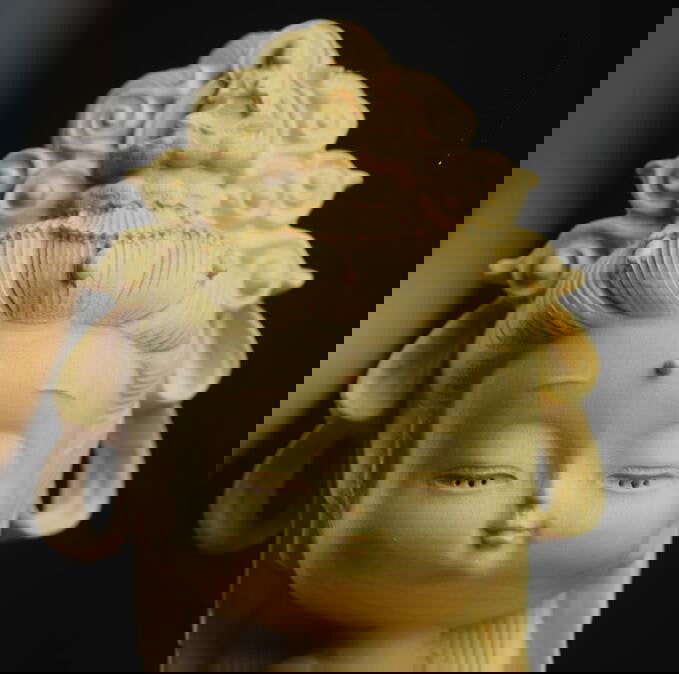 Boxwood Carving Cute Guanyin Ornaments Buddha Statues Hand-carved Crafts - Grand Goldman