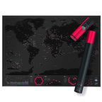 Brand new scratch world map with travel notes - Grand Goldman