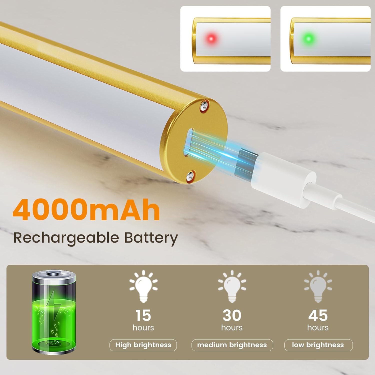 Bridika Picture Light Battery Operated, Picture Light for Wall with Remote, 3 Color Modes and Dimmable Classic Art Lights for Paintings, Gallery, Dartboard, Bedroom, Bathroom with Timer Gold 1 - Grand Goldman