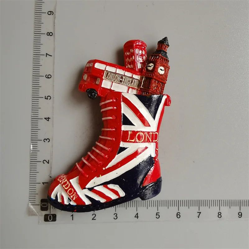British Fridge Magnets London Bus  Big Ben Manchester Windsor Oxford Bear England Magnetic Fridge Stickers Collection Gifts - Grand Goldman