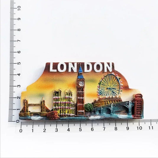 British Fridge Magnets London Bus  Big Ben Manchester Windsor Oxford Bear England Magnetic Fridge Stickers Collection Gifts - Grand Goldman