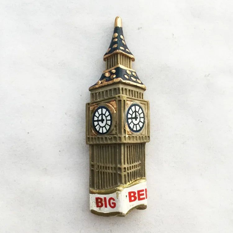 British Fridge Magnets  London Bus Big Ben Parliament Scotland England Travel Souvenirs Refrigerator Stickers Home Decoration - Grand Goldman