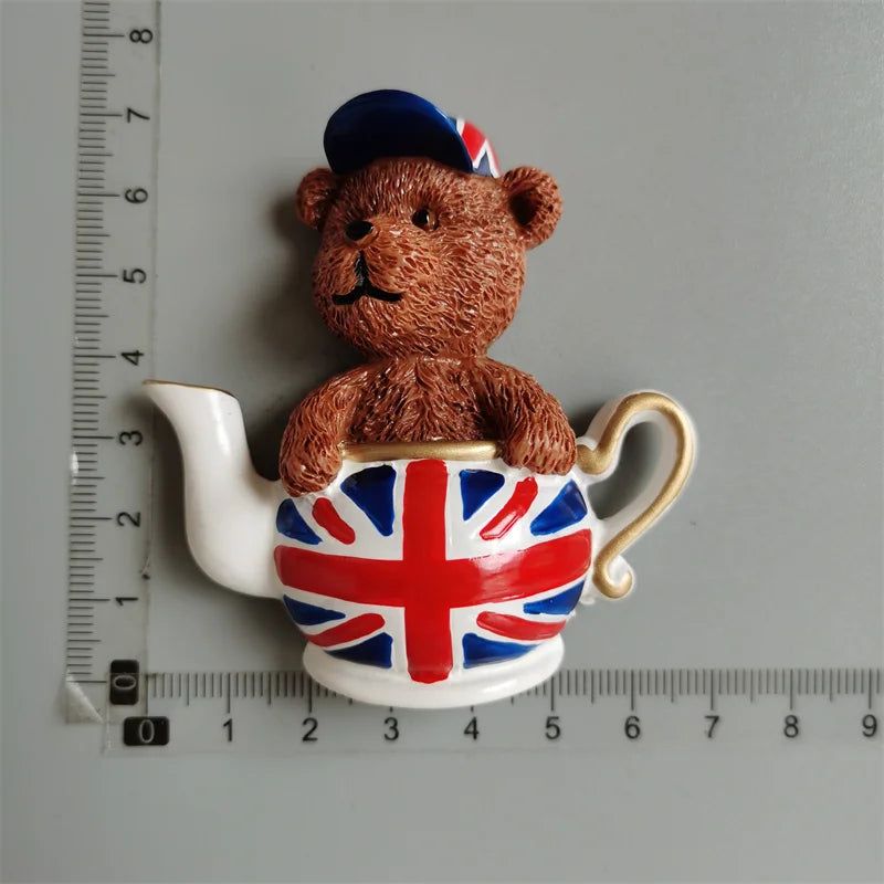 British Fridge Magnets  London Bus Big Ben Parliament Scotland England Travel Souvenirs Refrigerator Stickers Home Decoration - Grand Goldman