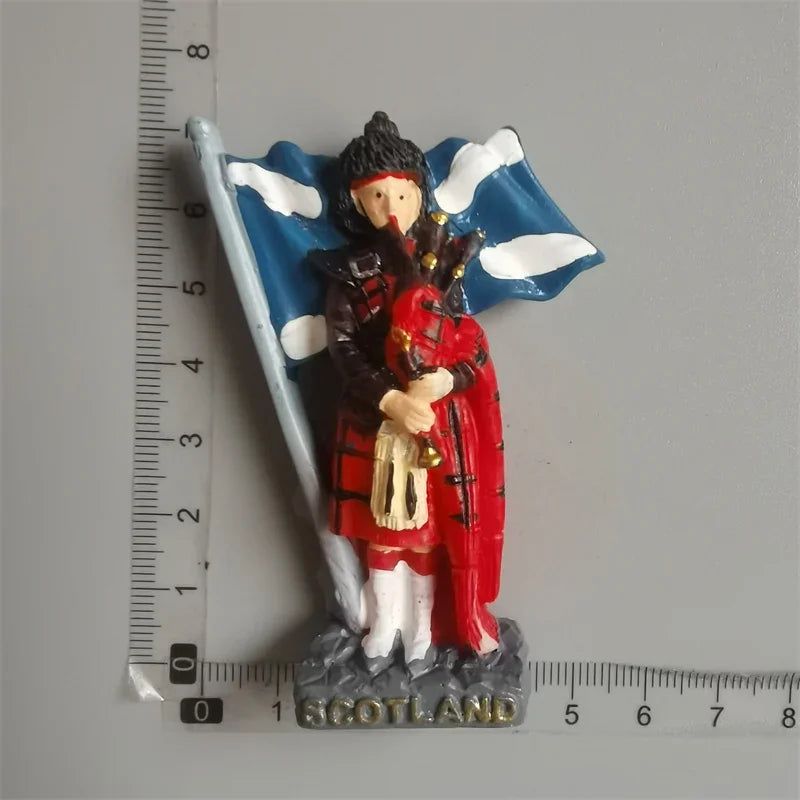 British Fridge Magnets  London Bus Big Ben Parliament Scotland England Travel Souvenirs Refrigerator Stickers Home Decoration - Grand Goldman