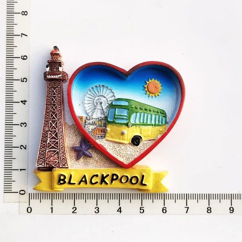 British London Big Ben Tourism Memorial England Scotland bus Fridge Stickers Manchester Windsor Fridge Magnet Collection Gifts - Grand Goldman