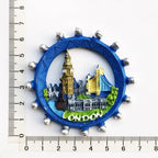 British London Big Ben Tourism Memorial England Scotland bus Fridge Stickers Manchester Windsor Fridge Magnet Collection Gifts - Grand Goldman