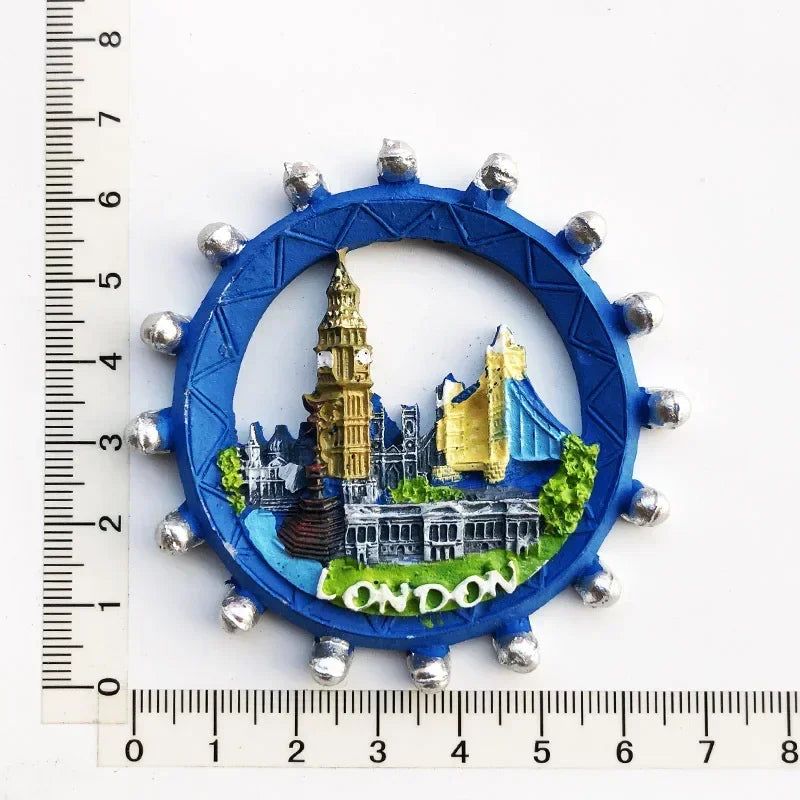 British London Big Ben Tourism Memorial England Scotland bus Fridge Stickers Manchester Windsor Fridge Magnet Collection Gifts - Grand Goldman