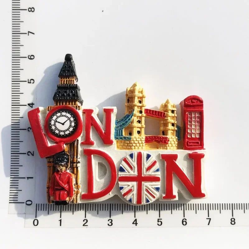 British London Big Ben Tourism Memorial England Scotland bus Fridge Stickers Manchester Windsor Fridge Magnet Collection Gifts - Grand Goldman