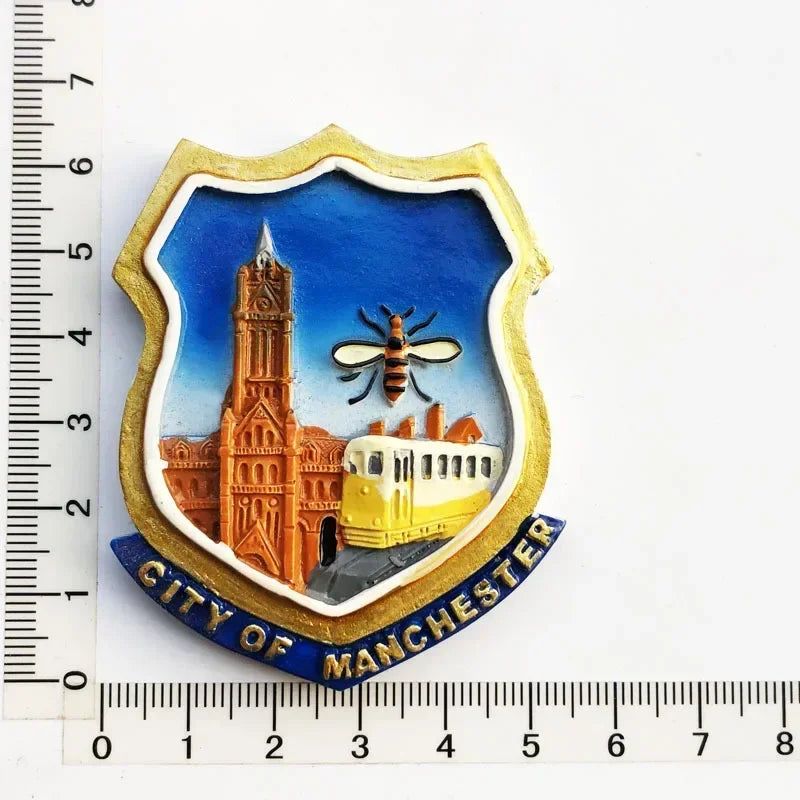 British London Big Ben Tourism Memorial England Scotland bus Fridge Stickers Manchester Windsor Fridge Magnet Collection Gifts - Grand Goldman