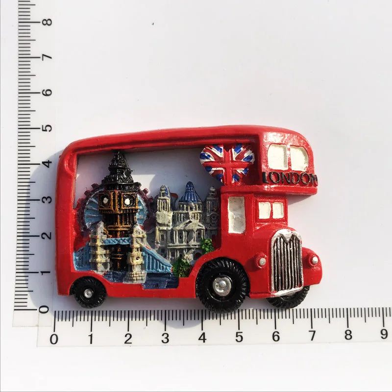 British London Big Ben Tourism Memorial England Scotland bus Fridge Stickers Manchester Windsor Fridge Magnet Collection Gifts - Grand Goldman
