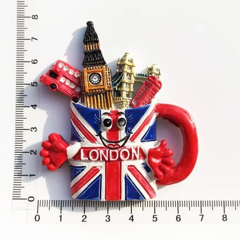 British London Big Ben Tourism Memorial England Scotland bus Fridge Stickers Manchester Windsor Fridge Magnet Collection Gifts - Grand Goldman