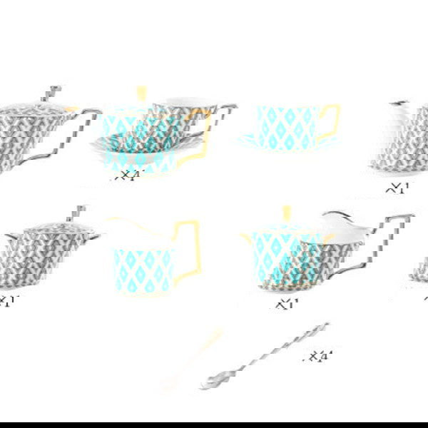 British Afternoon Tea Set Bone China Household - Grand Goldman