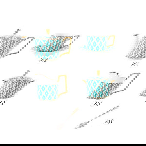 British Afternoon Tea Set Bone China Household - Grand Goldman