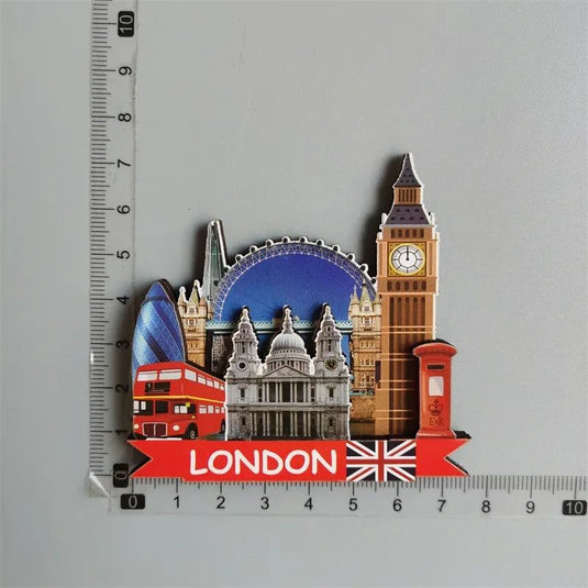 British Fridge Magnets London Bus  Big Ben Manchester Windsor Oxford Bear England Magnetic Fridge Stickers Collection Gifts - Grand Goldman