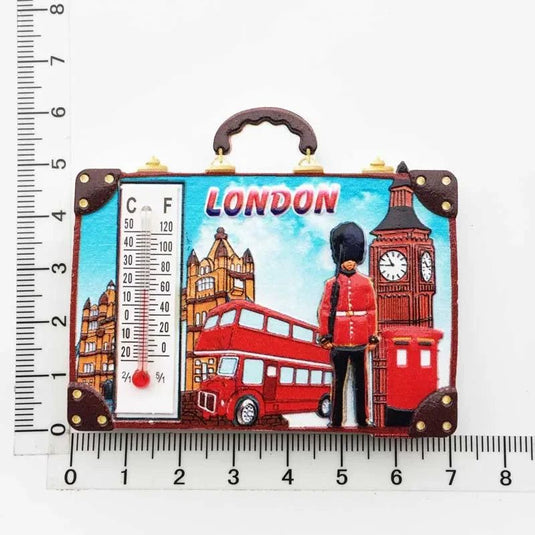 British Fridge Magnets  London Bus Big Ben Parliament Scotland England Travel Souvenirs Refrigerator Stickers Home Decoration - Grand Goldman