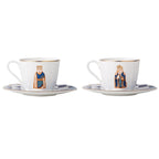 British Museum Joint Phnom Penh Bone China Coffee Cup And Saucer Set - Grand Goldman