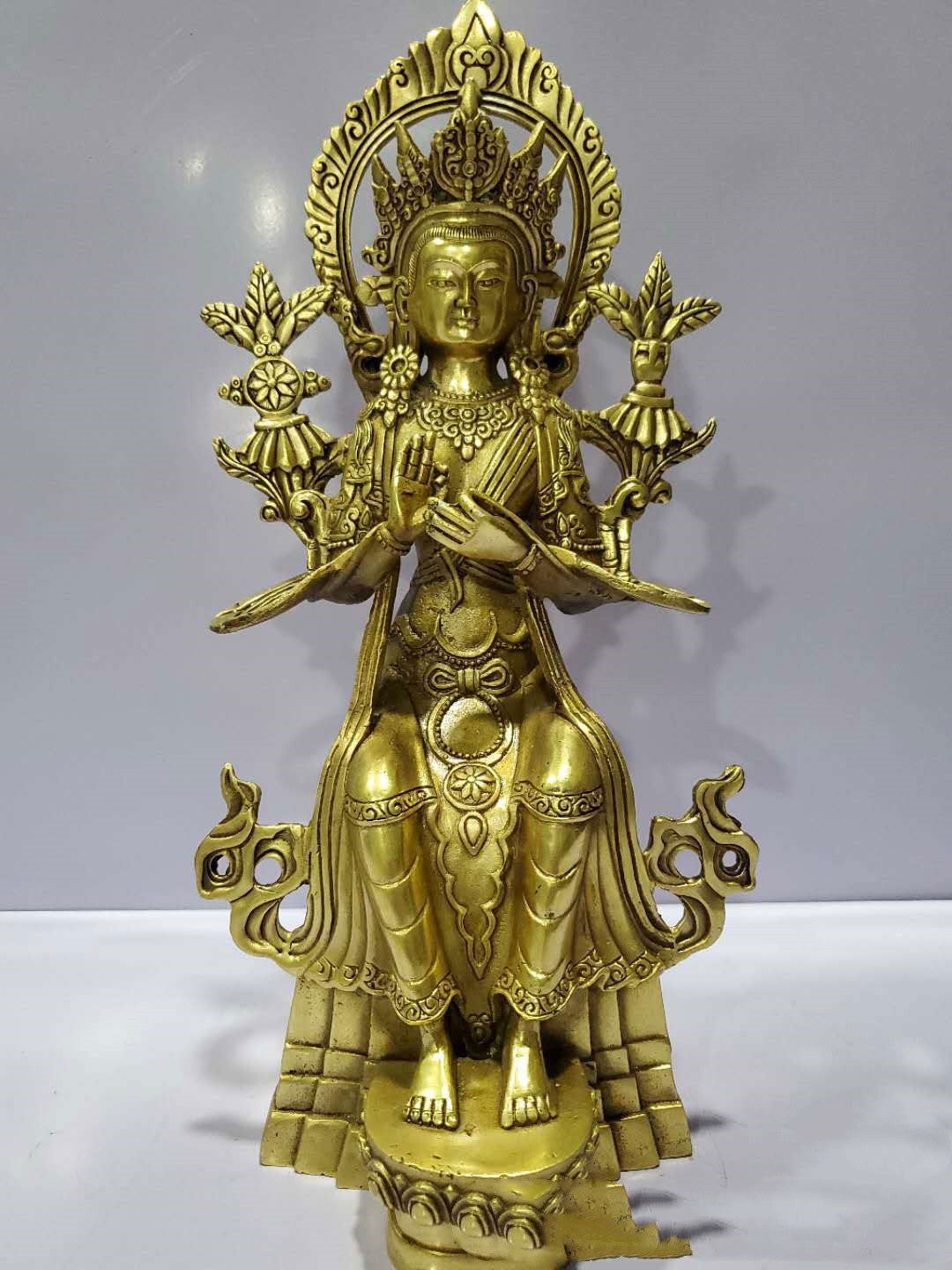 Bronze Maitreya Future Buddha Jampa Tantric Statue - Grand Goldman
