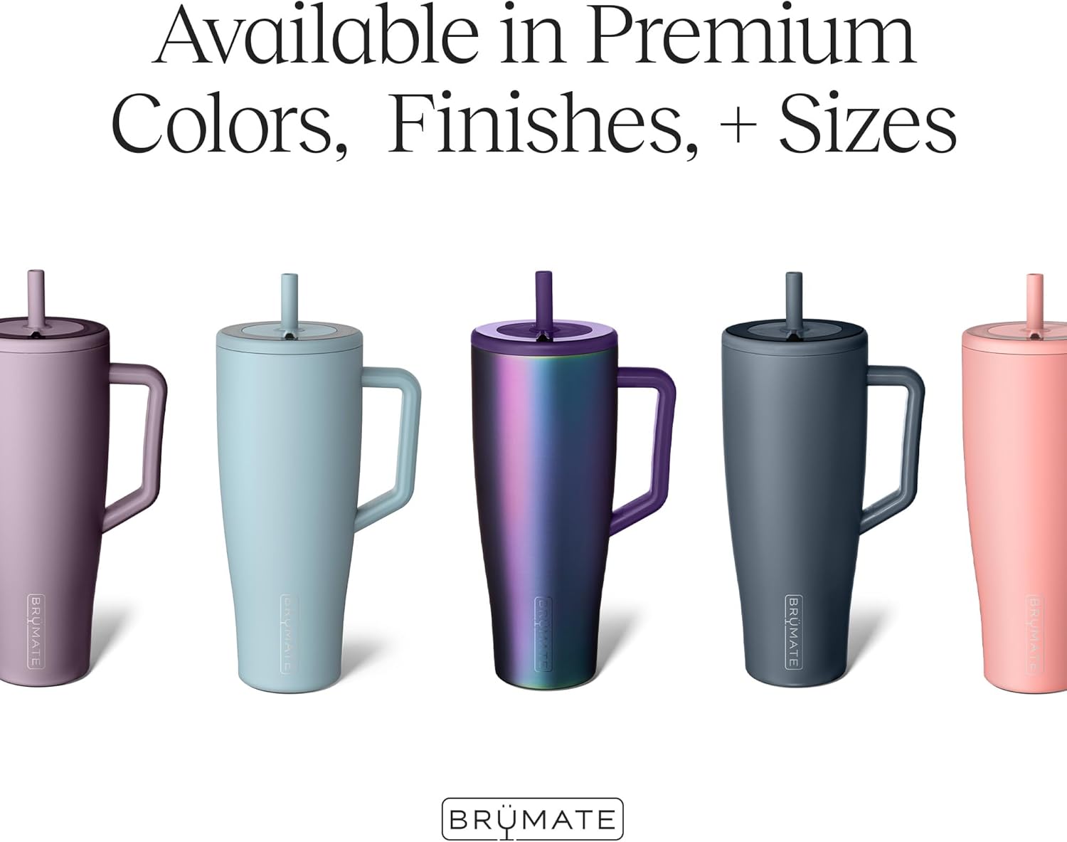 BrüMate Era 40 oz Tumbler with Handle and Straw | 100% Leakproof Insulated Tumbler with Lid and Straw | Made of Stainless Steel | Cup Holder Friendly Base | 40oz (Mocha) - Grand Goldman