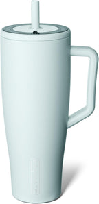 BrüMate Era 40 oz Tumbler with Handle and Straw | 100% Leakproof Insulated Tumbler with Lid and Straw | Made of Stainless Steel | Cup Holder Friendly Base | 40oz (Mocha) - Grand Goldman