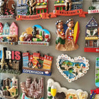 Brussels Belgium Fridge Magnets Sarajevo Hawaii Paris Finland Bosnia Mostar Italy Qatar Scotland Tourist Souvenir stickers Decor - Grand Goldman