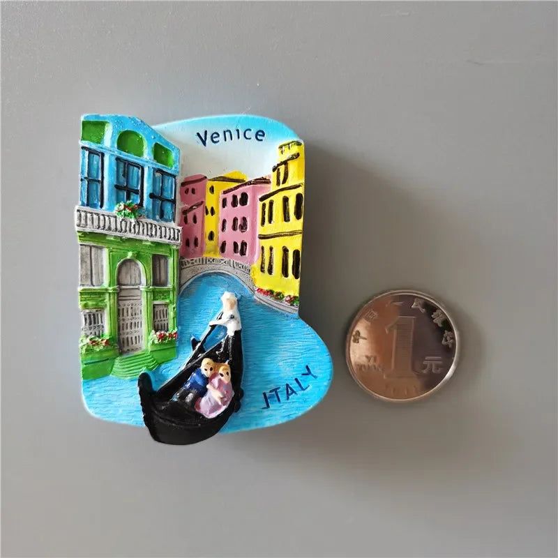 Brussels Belgium Fridge Magnets Sarajevo Hawaii Paris Finland Bosnia Mostar Italy Qatar Scotland Tourist Souvenir stickers Decor - Grand Goldman