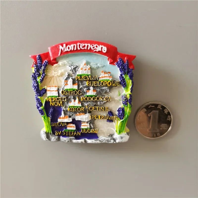 Brussels Belgium Fridge Magnets Sarajevo Hawaii Paris Finland Bosnia Mostar Italy Qatar Scotland Tourist Souvenir stickers Decor - Grand Goldman