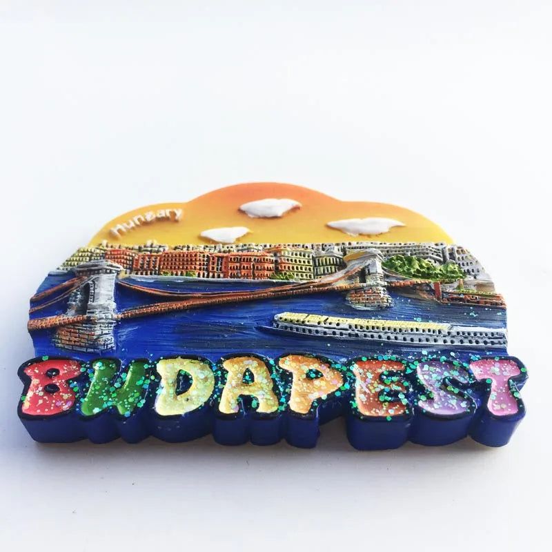 Budapest Hungary Fridge Magnets The Landmark Building of Parliament Tourism Decorativemagnetic Refrigerator Stickers Home Decor - Grand Goldman