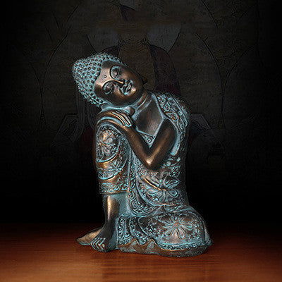 Buddha Statue Decoration Resin Crafts Thai Restaurant - Grand Goldman
