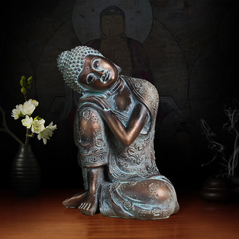 Buddha Statue Decoration Resin Crafts Thai Restaurant - Grand Goldman