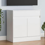 Buffet Cabinet with 2 Doors and Drawer, Coffee Bar Cabinet with Adjustable Shelf, Modern Kitchen Buffet Sideboard for Living Room, Kitchen, Black - Grand Goldman