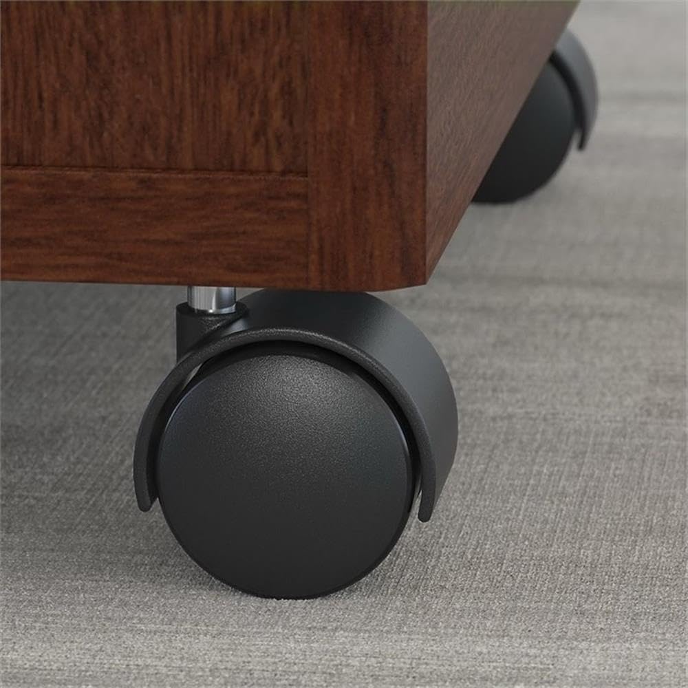 Bush Business Furniture Series C 72W L Shaped Desk with 48W Return and Mobile File Cabinet in Mahogany - Grand Goldman