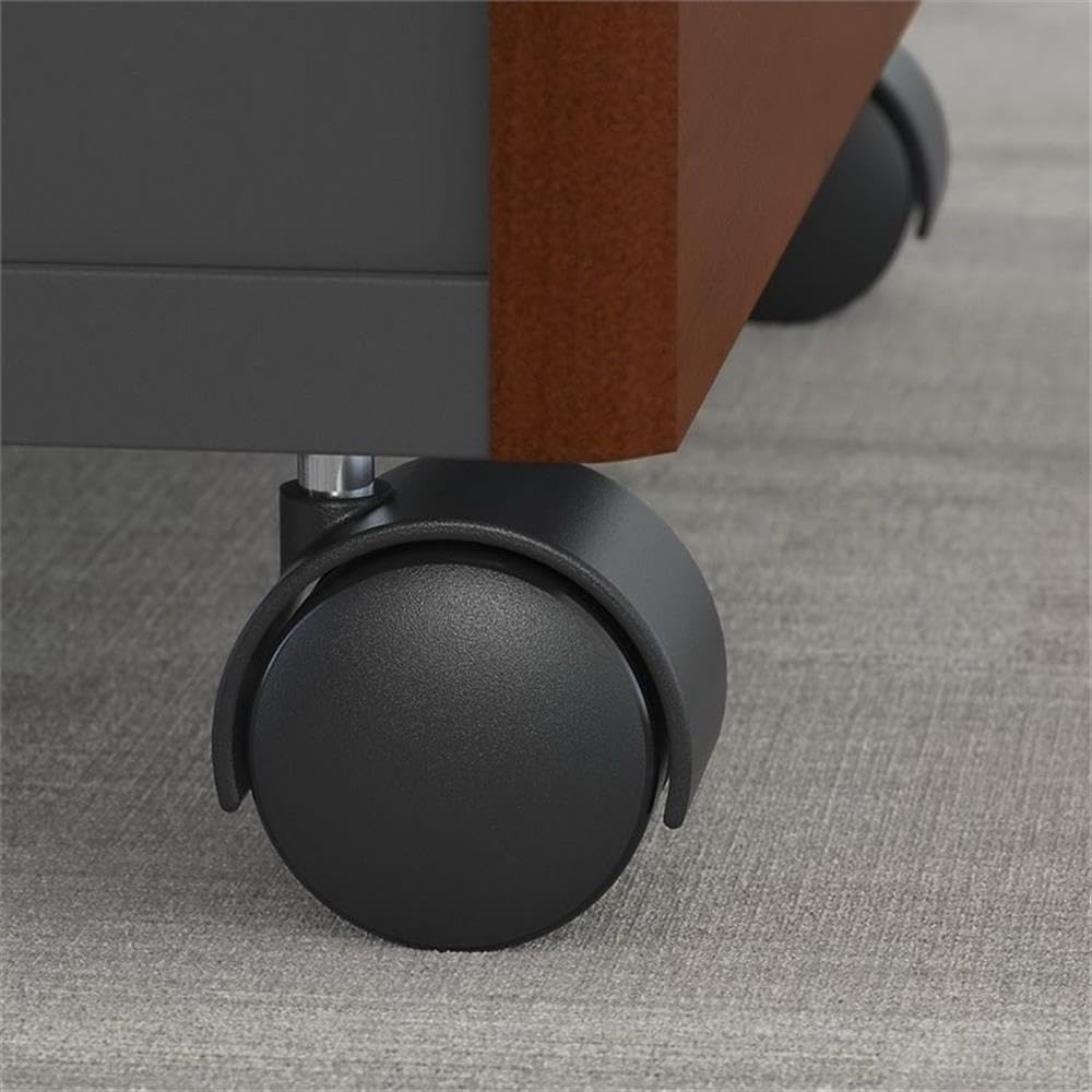 Bush Business Furniture Series C 72W L Shaped Desk with 48W Return and Mobile File Cabinet in Mahogany - Grand Goldman