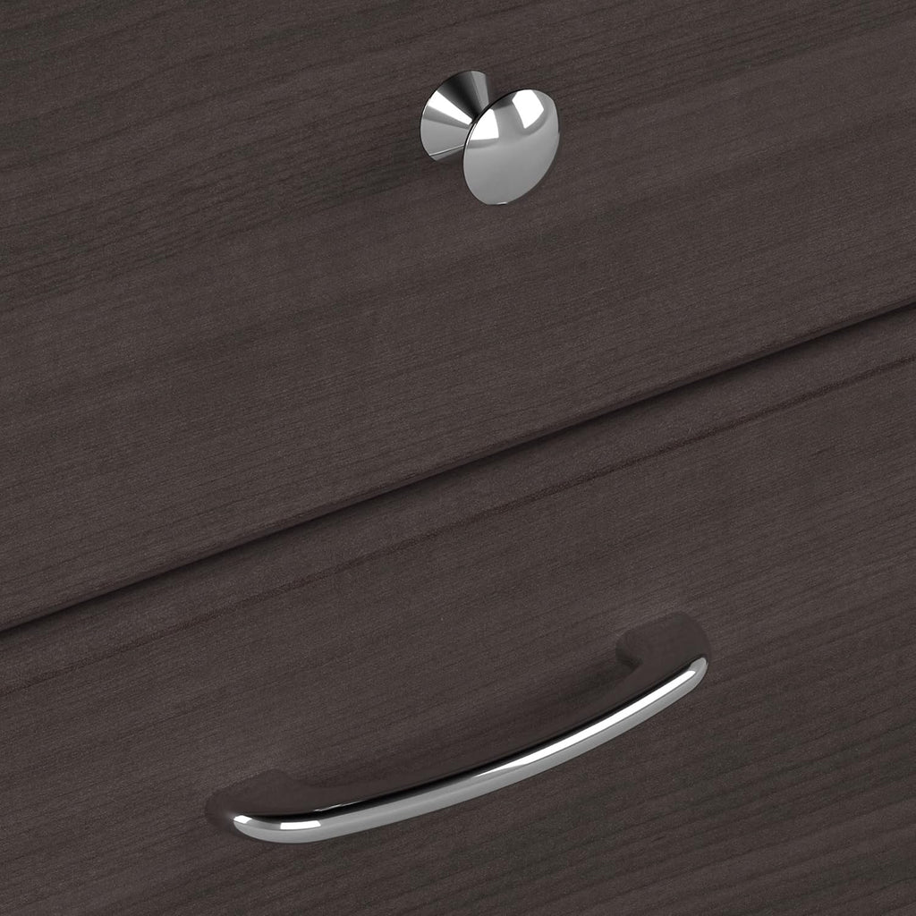 Bush Furniture L Shaped Desk with Hutch, 5 Shelf Bookcase and Lateral File Cabinet | Cabot Collection Corner Computer Table with Storage and Bookshelf | 60Wx23DX37W - Grand Goldman