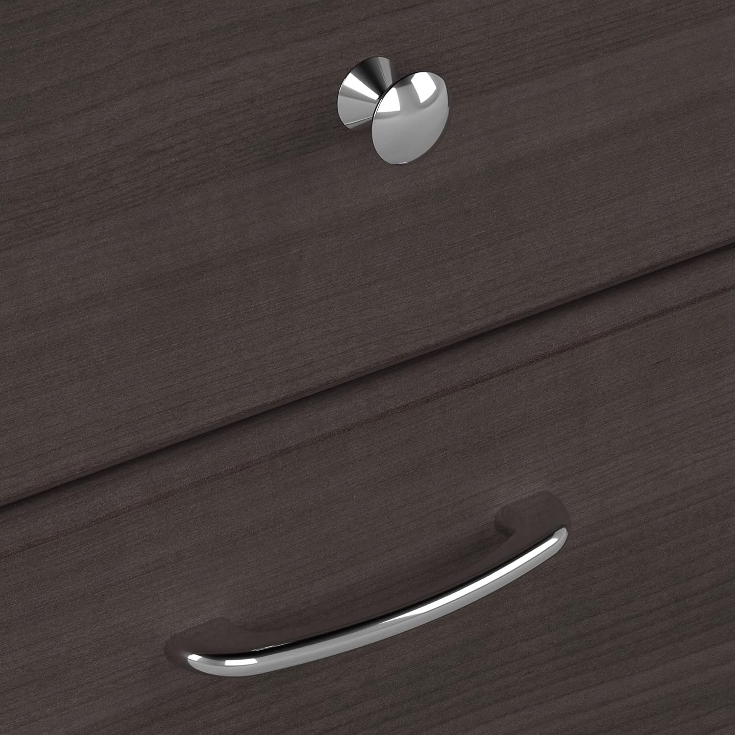 Bush Furniture L Shaped Desk with Hutch, 5 Shelf Bookcase and Lateral File Cabinet | Cabot Collection Corner Computer Table with Storage and Bookshelf | 60Wx23DX37W - Grand Goldman