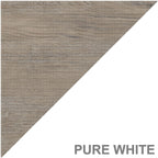 Bush Furniture Salinas 60W L Shaped Desk with Hutch, Lateral File Cabinet and 5 Shelf Bookcase in Antique White - Grand Goldman