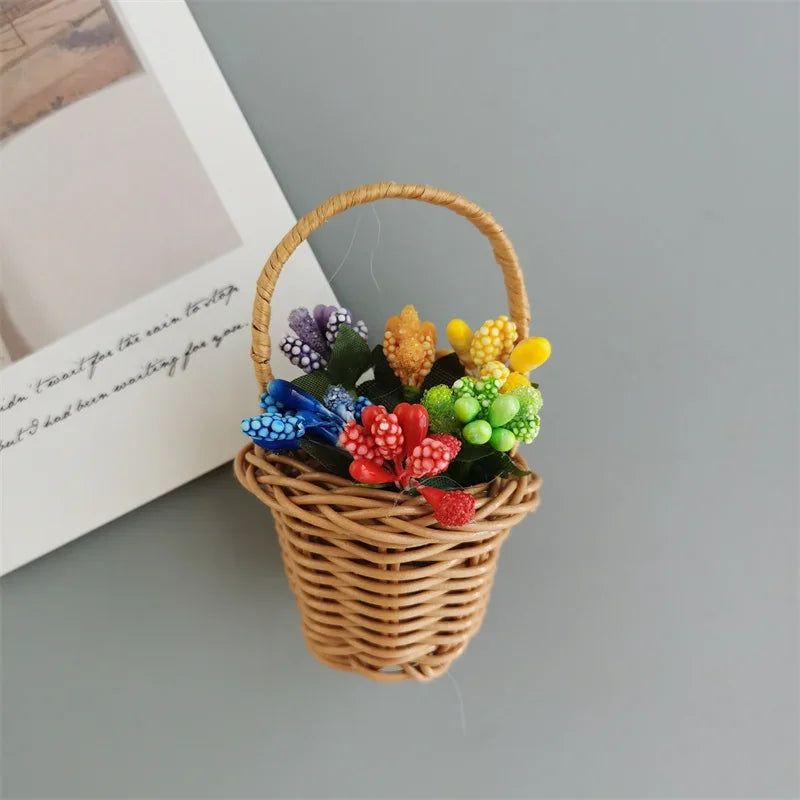 Buy 3 Get 1 Garden Basket Decoration Fridge Magnet Fruit Hamper Flower Basket Kitchen Decorate Magnetic Sticker Home Decor - Grand Goldman